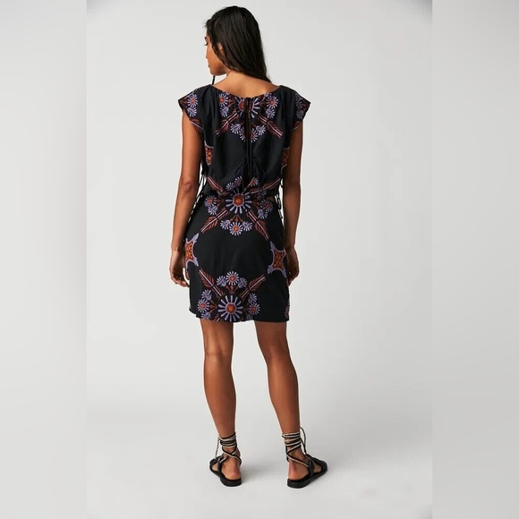 NWT Free People Sardinia Sun Mini Dress size 10 - Picture 3 of 14